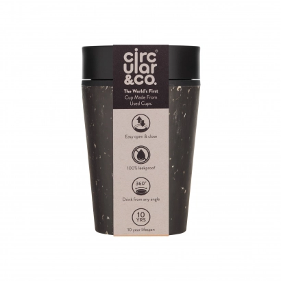 Kubek Circular Cup 227 ml kolor czarno - czarny - zdjęcie 1