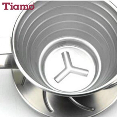 Tiamo dripper stalowy 1-4 filiżanki - zdjęcie 2