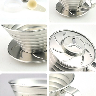 Tiamo dripper stalowy 1-4 filiżanki - zdjęcie 4