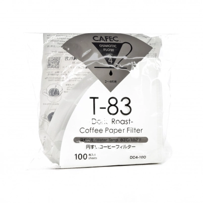 CAFEC Filtry papierowe TH-2 (dawniej T-83) Dark Roast 100 szt. pojemność 4 filiżanki - miniatura 1