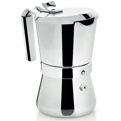 Giannini Giannina La Tradizione kawiarka stalowa na indukcję 6 tz / 300 ml srebrna - zdjęcie 1