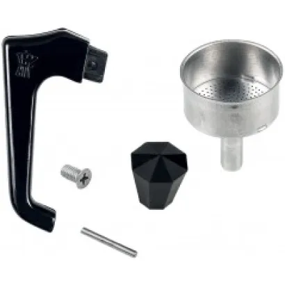 Lejek i rączka do kawiarek aluminiowych Pezzetti pojemność 6 tz - miniatura 1