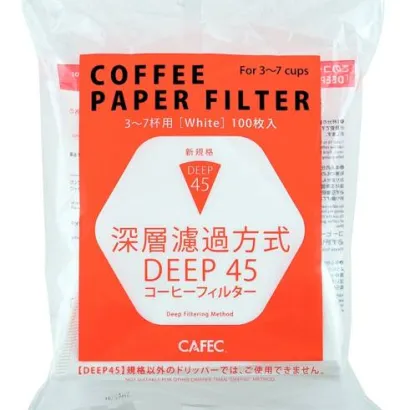 CAFEC Filtry papierowe Deep 45 3-7 filiżanek 100 szt. - miniatura 1