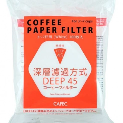 CAFEC Filtry papierowe Deep 45 pojemność 3-7 filiżanek sztuk 100 szt. - miniatura 1