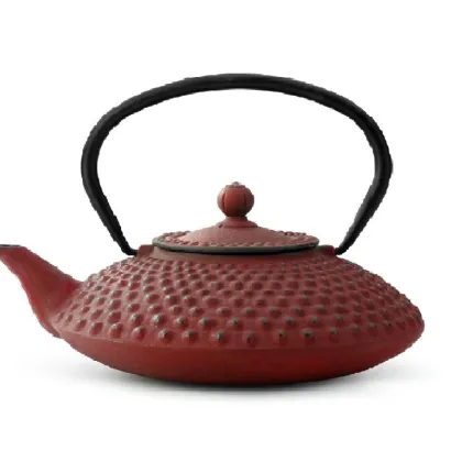 Bredemeijer Xilin żeliwny zaparzacz do herbaty czerwony 1250 ml - zdjęcie 1