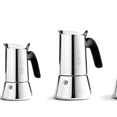 Bialetti New Venus kawiarka stalowa na indukcję 4 tz / 170 ml srebrna - zdjęcie 3