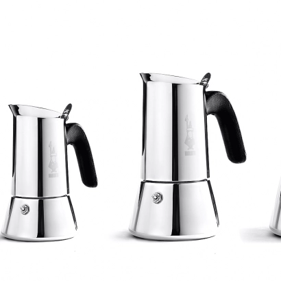 Bialetti New Venus kawiarka stalowa na indukcję pojemność 4 tz / 170 ml kolor srebrna - zdjęcie 3