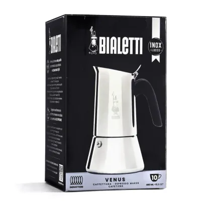 Bialetti New Venus kawiarka stalowa na indukcję 10 tz / 460 ml srebrna - zdjęcie 2