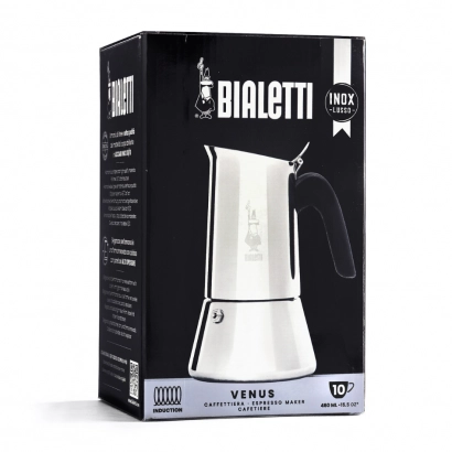 Bialetti New Venus kawiarka stalowa na indukcję pojemność 10 tz / 460 ml kolor srebrna - zdjęcie 2