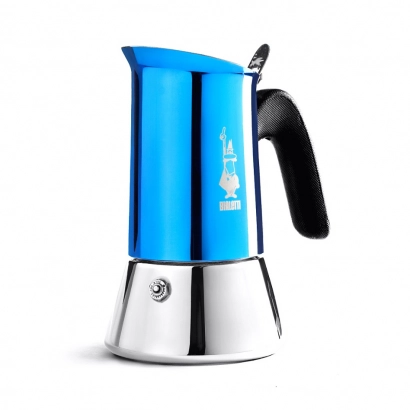 Bialetti New Venus kawiarka stalowa na indukcję pojemność 4 tz / 200 ml kolor niebieska - zdjęcie 1