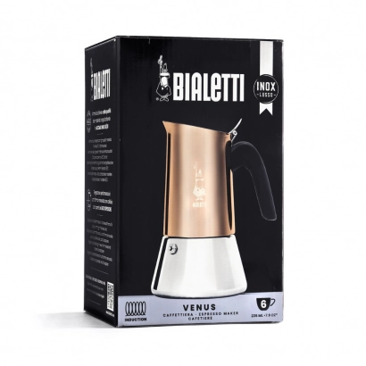Bialetti New Venus kawiarka stalowa na indukcję pojemność 6 tz / 300 ml kolor miedziana - miniatura 2