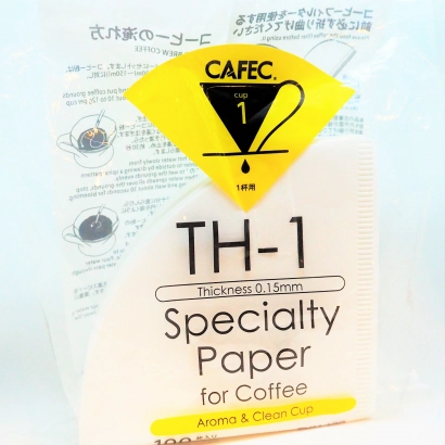 CAFEC Filtry papierowe TH-1 (dawniej T-92) Light Roast 100 szt. pojemność 1 filiżanka - miniatura 2