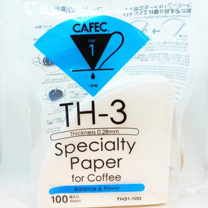 CAFEC Filtry papierowe TH-3 (dawniej T-90) Medium Roast 100 szt. pojemność 1 filiżanka - miniatura 2