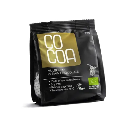 COCOA Morwy tureckie w czekoladzie BIO waga 70 g - miniatura 2