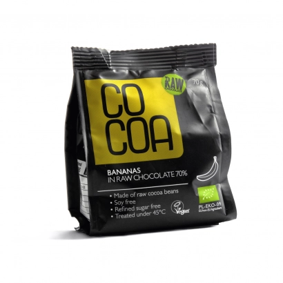 COCOA Banany w surowej czekoladzie BIO 70g - miniatura 2