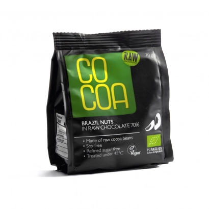 COCOA Orzechy brazylijskie w czekoladzie BIO 70g - miniatura 2