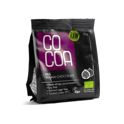 COCOA Figi w surowej czekoladzie BIO waga 70 g - miniatura 2