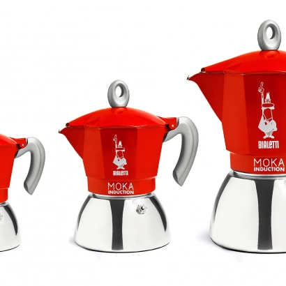 Bialetti New Moka Induction Red pojemność 4 espresso - miniatura 2