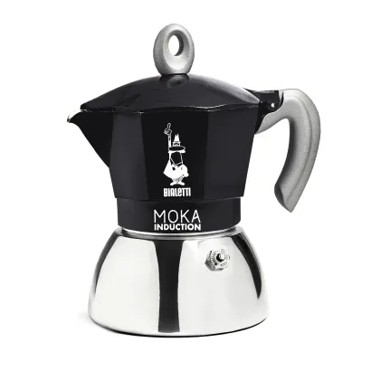 Bialetti New Moka Induction kawiarka stalowa na indukcję pojemność 2 tz / 100 ml kolor czerwona - miniatura 1