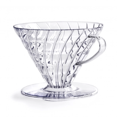 Hario dripper V60 plastikowy przezroczysty rozmiar V02 - zdjęcie 1