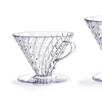 Hario dripper V60 plastikowy przezroczysty rozmiar V02 - zdjęcie 3