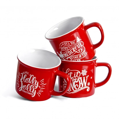 Świąteczny Kubek Tognana Sorapis pojemność 360 ml zestaw Holly Jolly - miniatura 2