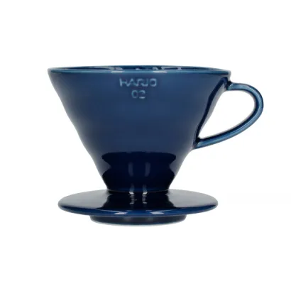 Hario dripper V60 ceramiczny granatowy V02 - miniatura 1