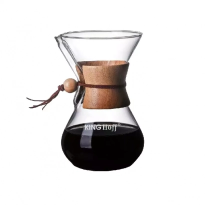 Kinghoff Szklany zaparzacz do kawy pojemność 400ml - miniatura 1