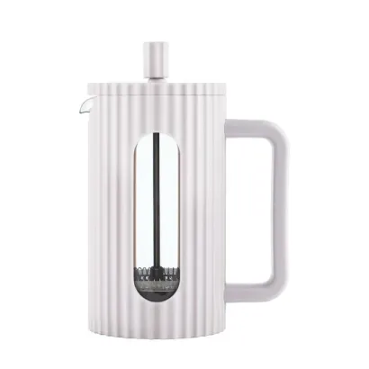Klausberg French press zaparzacz do kawy i herbaty pojemność 600 ml kolor kremowy - miniatura 1