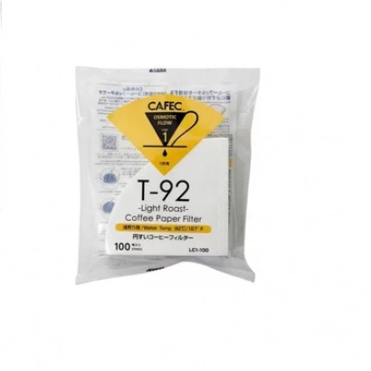 CAFEC Filtry papierowe TH-1 (dawniej T-92) Light Roast 100 szt. pojemność 1 filiżanka - miniatura 1