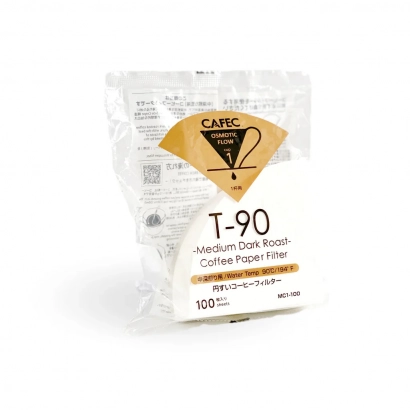 CAFEC Filtry papierowe TH-3 (dawniej T-90) Medium Roast 100 szt. pojemność 1 filiżanka - miniatura 1