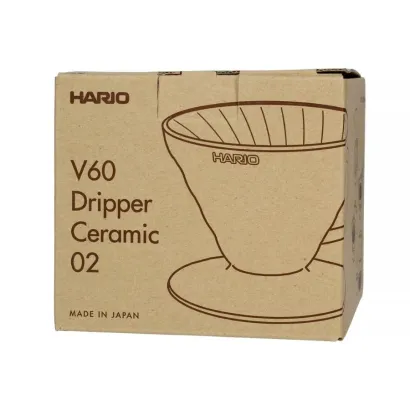 Hario dripper V60 ceramiczny kolor biały rozmiar V02 - miniatura 2
