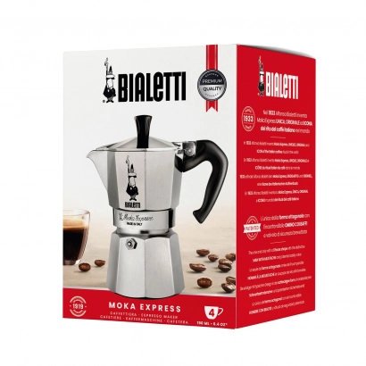 Bialetti Moka Express kawiarka aluminiowa na gaz pojemność 4 tz / 190 ml - zdjęcie 2
