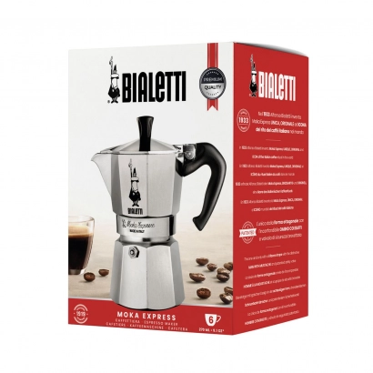 Bialetti Moka Express kawiarka aluminiowa na gaz pojemność 6 tz / 270 ml - zdjęcie 2