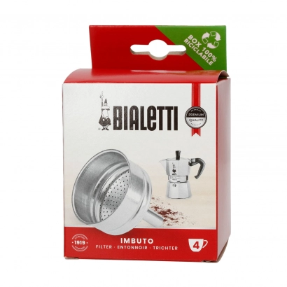 Lejek do kawiarek aluminiowych Bialetti pojemność 4 espresso - zdjęcie 1