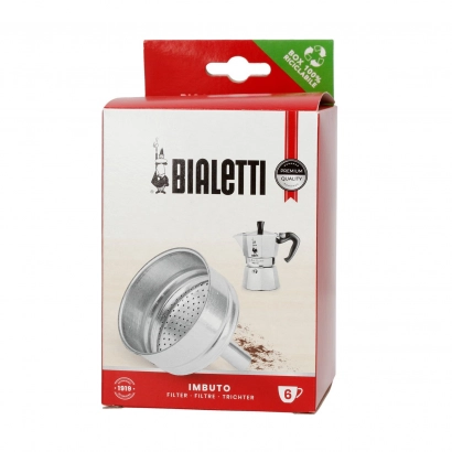 Lejek do kawiarek aluminiowych Bialetti pojemność 6 espresso - zdjęcie 1