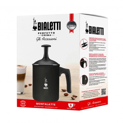 Bialetti Tuttocrema Montalatte spieniacz do mleka czarny 6tz pojemność 330 ml - zdjęcie 4