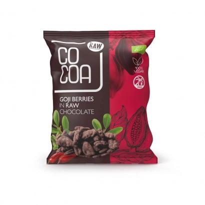 COCOA Jagody goji w surowej czekoladzie BIO 70g - miniatura 1