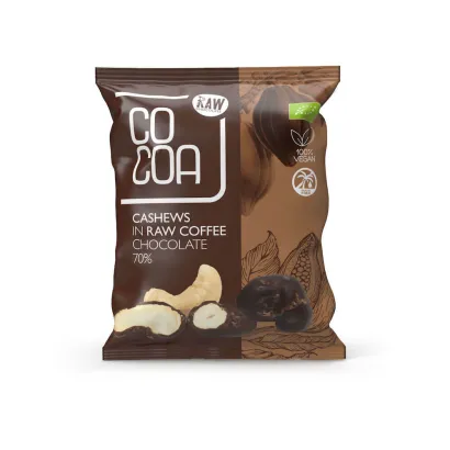 COCOA Orzechy nerkowca w czekoladzie kawowej BIO 70 g - miniatura 1