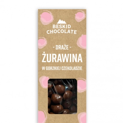 Beskid Chocolate Żurawina w gorzkiej czekoladzie 50g - miniatura 2