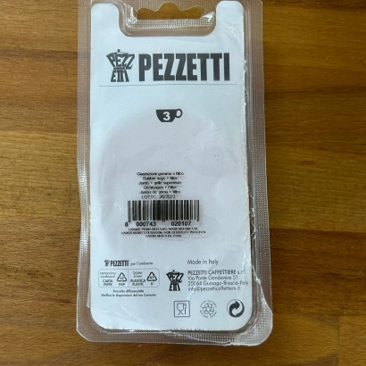 OUTLET Uszczelki i sitko do kawiarek aluminiowych Pezzetti rozmiar 3 tz / 150 ml - miniatura 2
