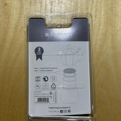 OUTLET Uszczelki i sitko do kawiarek aluminiowych Tognana rozmiar 3 tz - miniatura 2