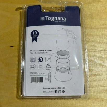 OUTLET Uszczelki i sitko do kawiarek stalowych Tognana rozmiar 10 tz - miniatura 2