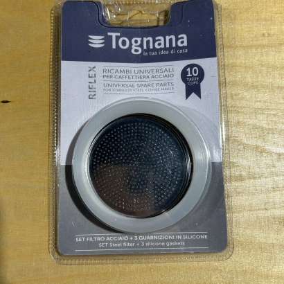 OUTLET Uszczelki i sitko do kawiarek stalowych Tognana rozmiar 10 tz - miniatura 1