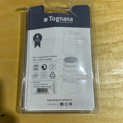 OUTLET Uszczelki i sitko do kawiarek stalowych Tognana rozmiar 4 tz - miniatura 2