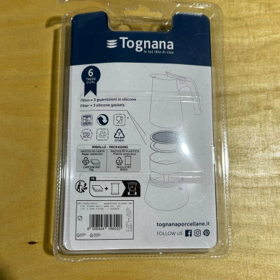 OUTLET Uszczelki i sitko do kawiarek stalowych Tognana rozmiar 6 tz - miniatura 2