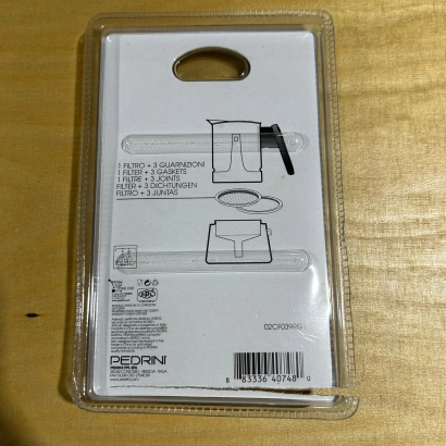 OUTLET Uszczelki silikonowe i sitko do kawiarek stalowych Pedrini rozmiar 10 tz - miniatura 2