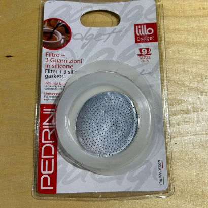 OUTLET Uszczelki i sitko do kawiarek aluminiowych Pedrini rozmiar 9 tz - miniatura 1