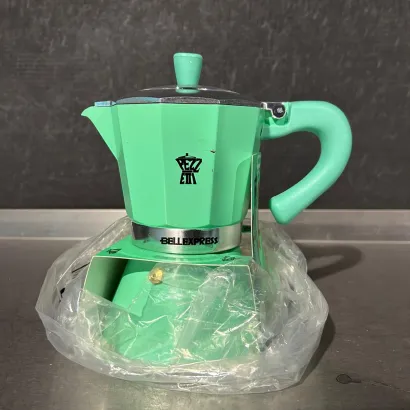 OUTLET Pezzetti Bellexpress kawiarka aluminiowa na indukcję pojemność 6 tz / 300 ml kolor miętowa - miniatura 1