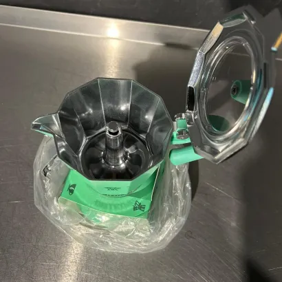 OUTLET Pezzetti Bellexpress kawiarka aluminiowa na indukcję 6 tz / 300 ml miętowa - miniatura 2
